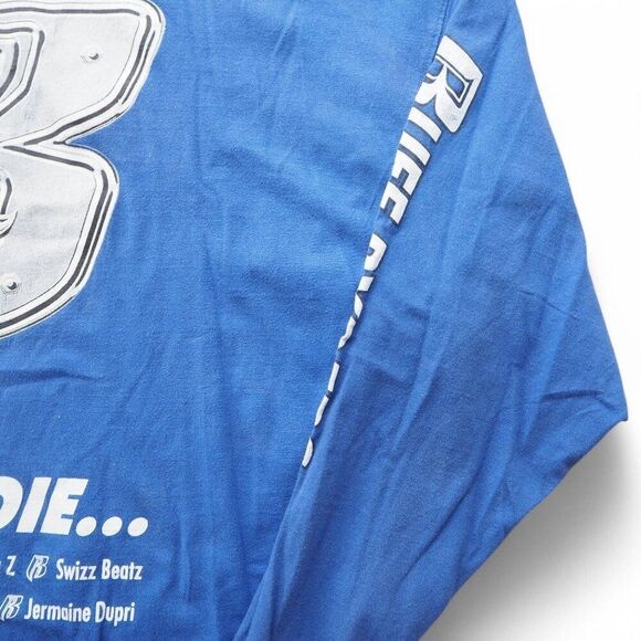 Ruff Ryders Ryde or Die Vintage 90s Y2K Blue Long Sleeve Shirt Men's 2XL - Picture 9 of 9